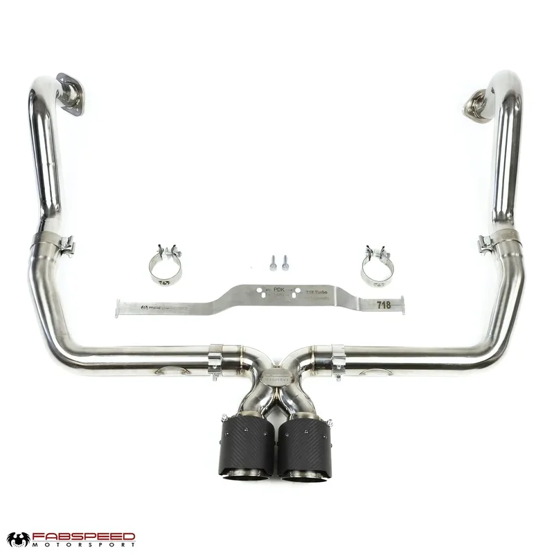 Fabspeed Porsche 718 Boxster/Cayman Maxflo Cat-Back Exhaust System (2017+)