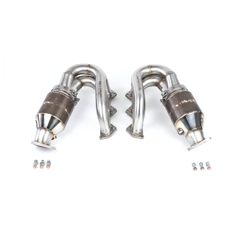 Fabspeed Porsche 718 GT4 / GTS / Spyder RENNKRAFT® Modular Street and Racing Headers with HJS Catalytic Converters (2020+)