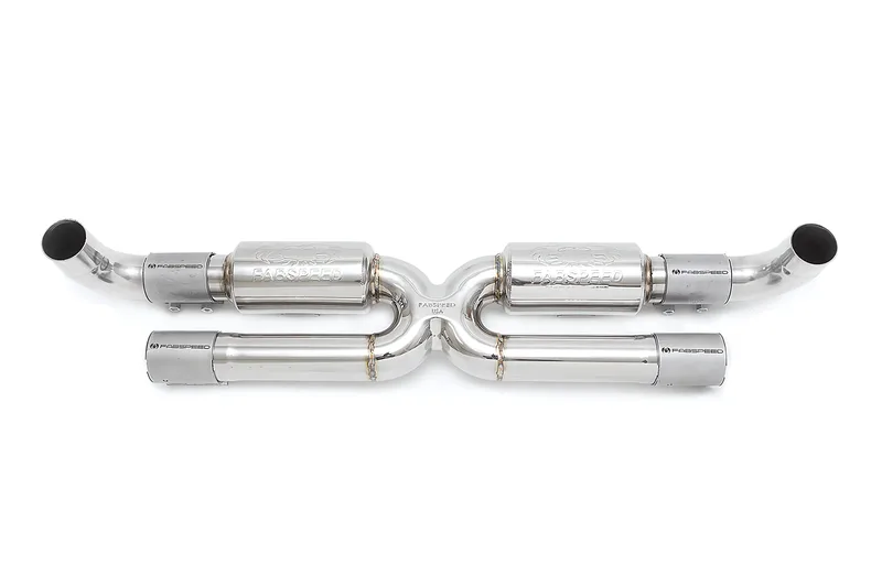Fabspeed Porsche 991.2 Carrera Center Muffler Bypass X-Pipe (for Base) (2017-2019)