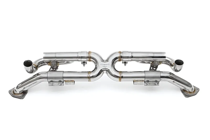 Fabspeed Porsche 991 Carrera Valvetronic Center Muffler Bypass X-Pipe (Valved Exhaust Only) (2012-2016)