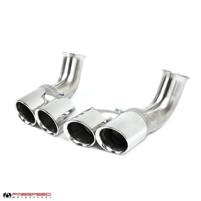 Fabspeed Porsche 996 Deluxe Quad-Style Tips - Long (2002-2004)