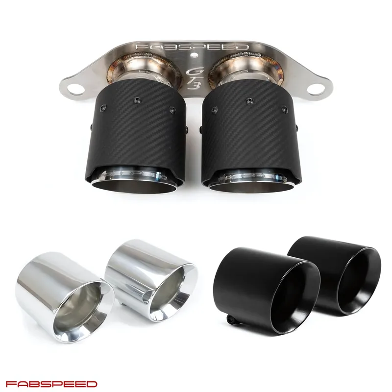 Fabspeed Porsche 997.2 GT3 / GT3 RS Deluxe Dual Style Tips (2010-2011)